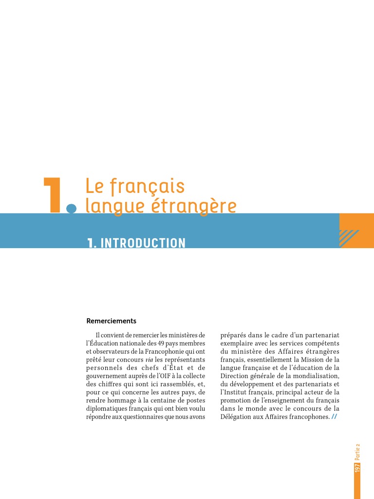 Apprentissage du français à l'étranger | PDF | Langue française