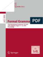 (Lecture Notes in Computer Science 10950) Annie Foret, Greg Kobele, Sylvain Pogodalla - Formal Grammar 2018-Springer Berlin Heidelberg (2018)