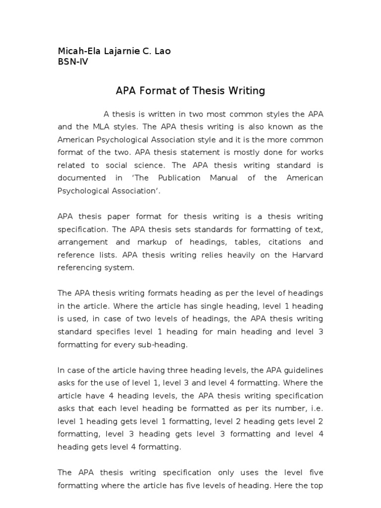 Apa Format Citation Apa Style
