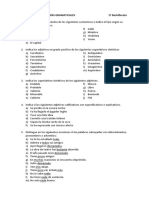 Act. Categorías Gramaticales 1º Bach