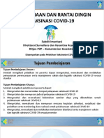Mikroplaning Dan Rantai Dingin Vaksinasi COVID-19, 22 JULI 2021 PPT Up Date - Imunisasi Kalimantan Timur