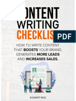 Content Writing Checklist