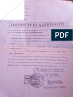 certificat de nation