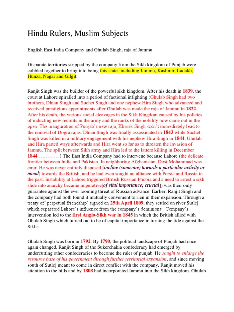 Hindu Rulers, Muslim Subjects PDF