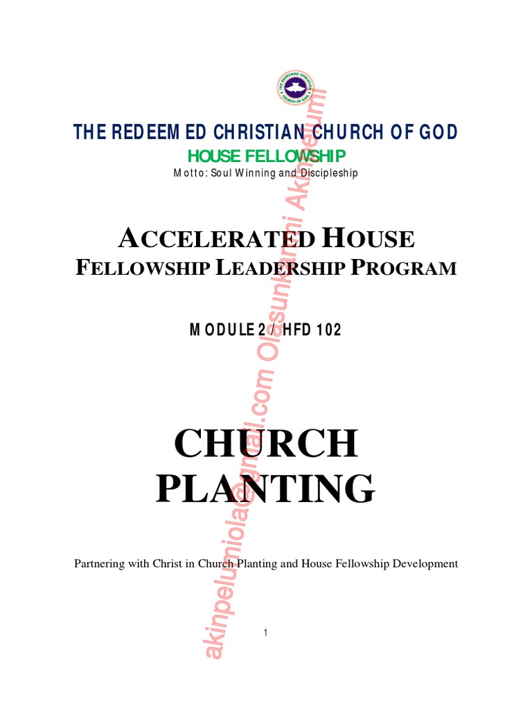 House Fellowship Leadership Module 2 | PDF | Church Planting | Acts Of ...