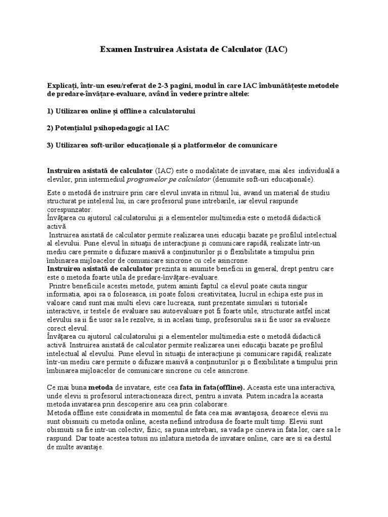 Examen IAC | PDF