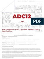 Adc12 Aluminum a383 Chemical