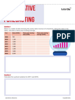 Edexcel Quantitative Sales Forecasting Activities