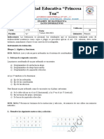 Examen de Matematica