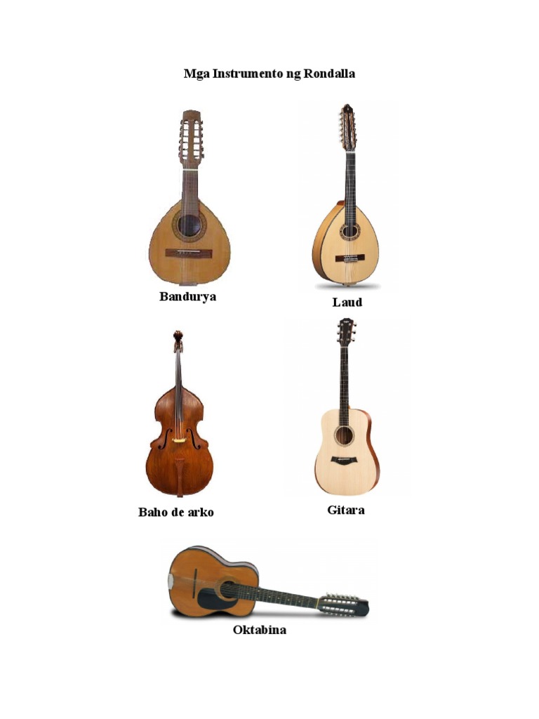 Mga Instrumento NG Rondalla PDF