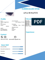 Curriculum Vitae: Ana Susanti