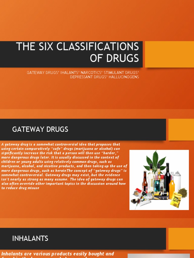 6 Classifications of Drugs PDF Psychoactive Drugs Stimulant