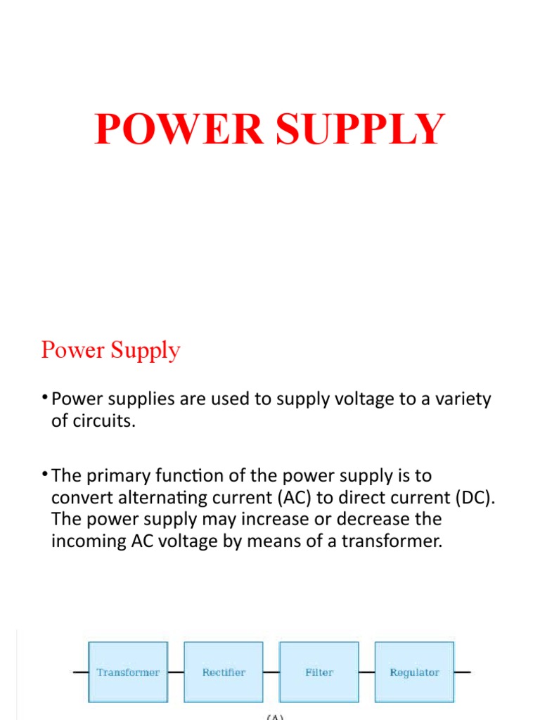 An Overview of the Key Components and Functions of a Basic Power Supply