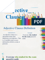 Adjective Clauses Presentation
