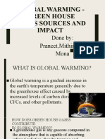 Global Warming Gases Sources and Impacts