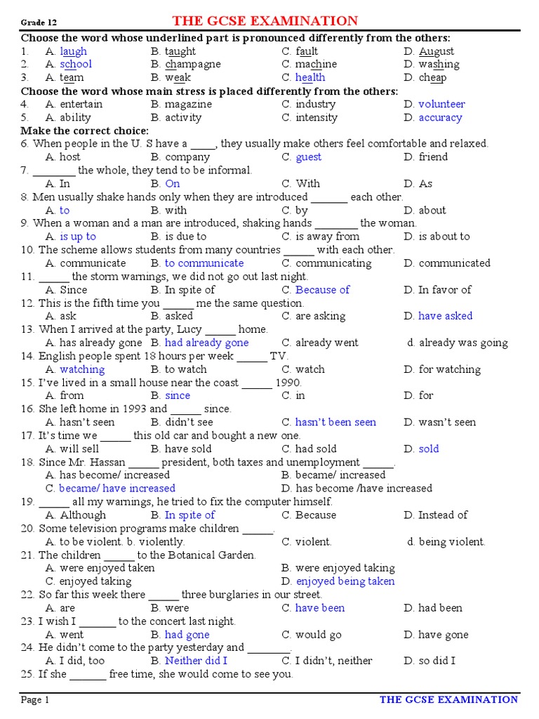 (123doc) DeOnThiTotNghiepTiengAnhLop12Test2CoKey PDF