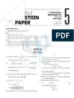 Solutions of Sample Paper 5 1