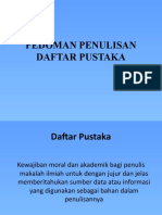 Pedoman Penulisan Daftar Pustaka