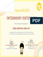 Internship Certificate Azka
