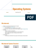 Operating Systems Lecture on Microkernels, Modules, and Hybrid Kernels