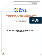 Concurso público gestión alumbrado Cusco