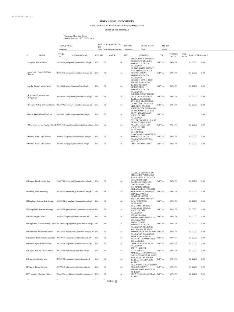 Add Class List