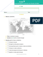 Fichas de Apoio Às AE - Estudo Do Meio (3º Ano) - 1º Período