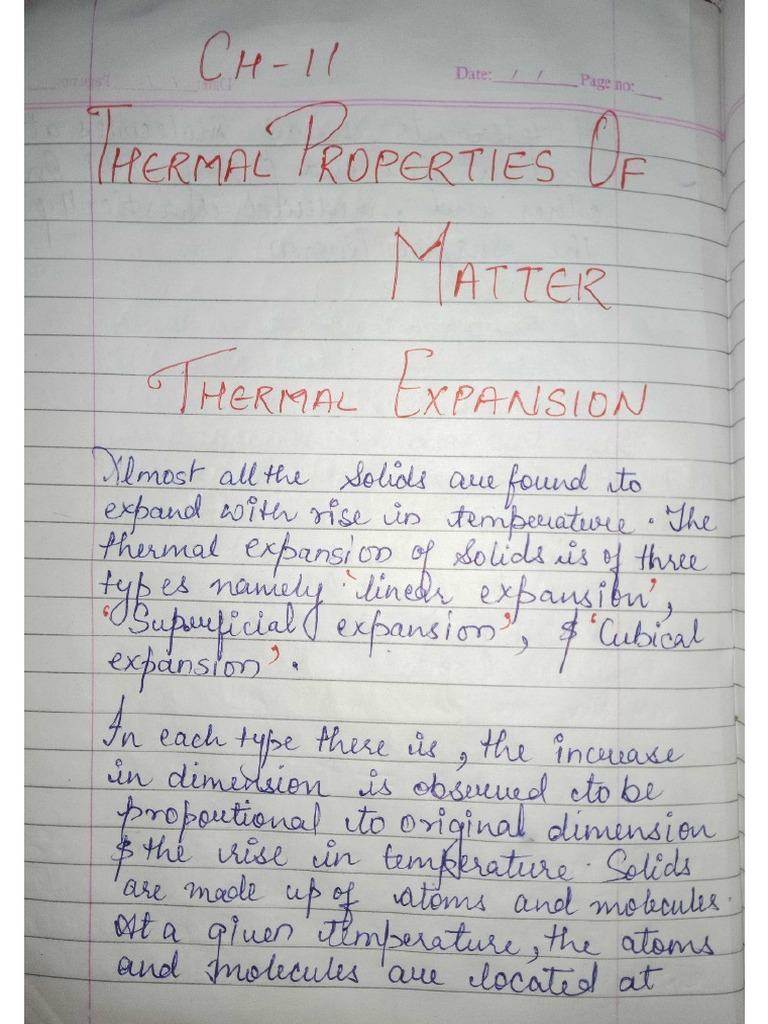 G-11 CH 11 Physics Notes | PDF