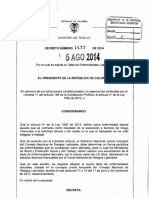 Decreto 1477 de 2014 Tabla de Enfermedades