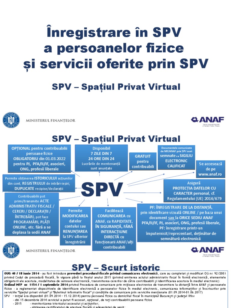 Inregistrare SPV | PDF