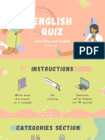 Playful English Quiz Presentation 1