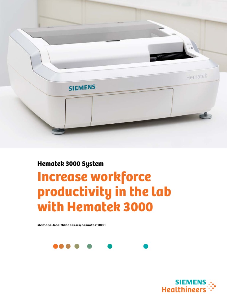 Cardinal Health Siemens Hematek 3000 PDF Automation Staining