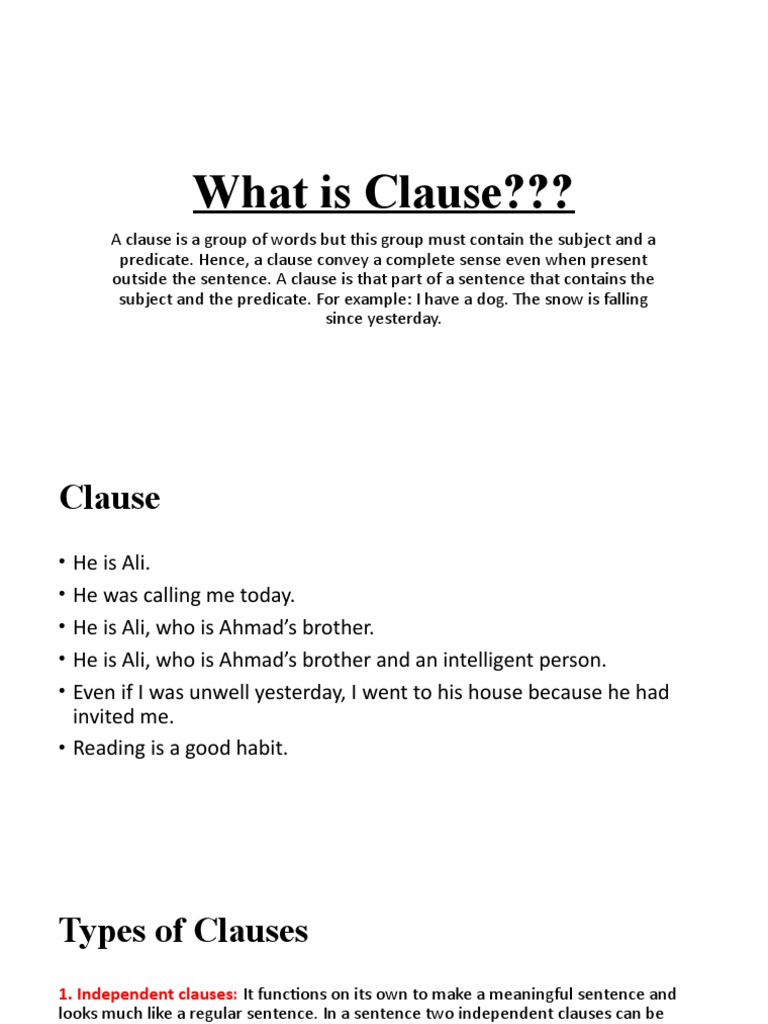 WHAT IS A CLAUSE intelligence overview