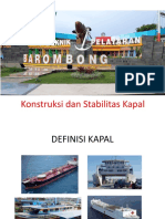 Konstruksi Dan Stabilitas Kapal DP IV