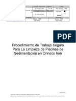 Sao-Sgc-Hsl-Pz008 Procedimiento para La Limpieza de Piscinas de Sedimentacion