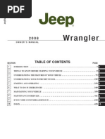 Jeep JK 2008 Wrangler Owners Manual