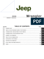 Jeep JK 2008 Wrangler Owners Manual