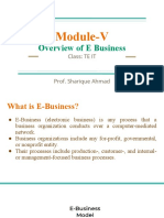 Module-V: E-Business Models and Frameworks