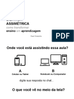 Didaticas Assimetricas Como Transformar Ensino em Aprendizagem SLIDES - Tomazinho