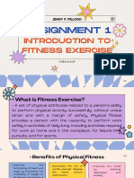 Assignment 1 - Introduction To Fitness Exercise