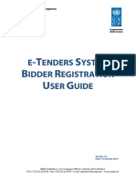 E-Tenders Bidder Registration User Guide v1 0