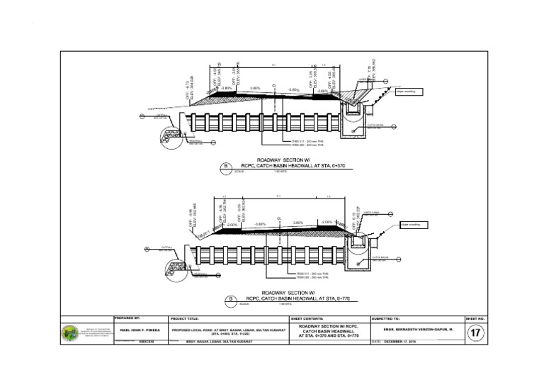 RCPC and Catch Basin Design Details | PDF