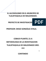 El Alcoholismo en El Municipio de Tlalixtaquilla de Maldonado