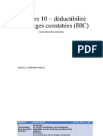 Chapitre 10 - Déductibilité Des Charges Constatées (