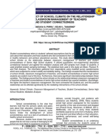 The Mediating Effect of School Climate On The Relationship Between Classroom Management of Teachers and Student Connectedness