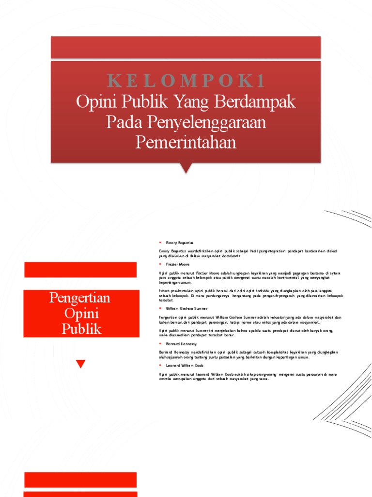Peran Opini Publik dalam Demokrasi | PDF