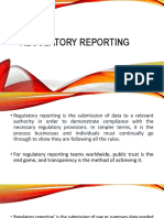 8 Regulatory Reporting