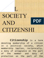 Citizenship and Civil Society 1