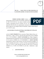 Petição Inicial - TJSP - Ação de Repactuação de Dívidas Com Pedido de Tutela de Urgência - Carta Precatória Cível - Contra Banco Santander (Brasil