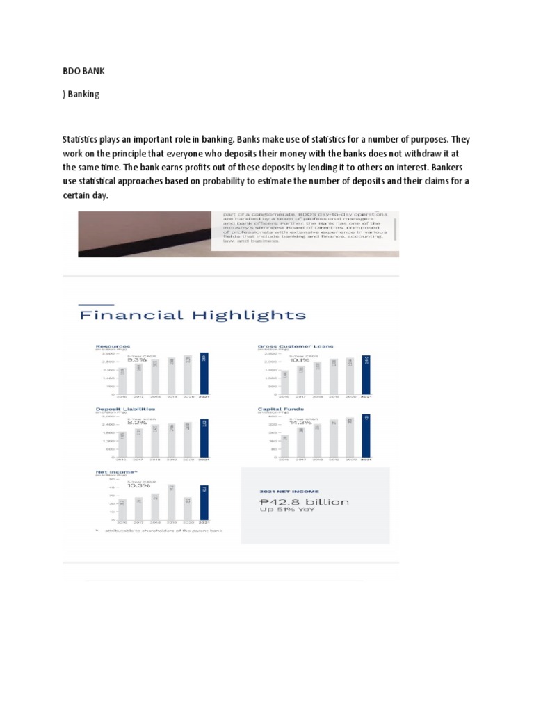 Uses and importance of statistics pdf analytics banks
